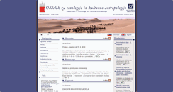 Desktop Screenshot of etnologija.etnoinfolab.org